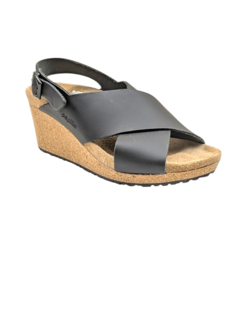 Papillio by Birkenstock Samira Wedge Sandal Black Leather EU 36 US 5  S4077 - Picture 3 of 11